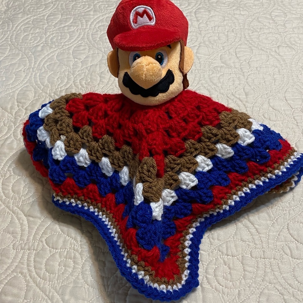 Super Mario Bros. - Mario crocheted lovey